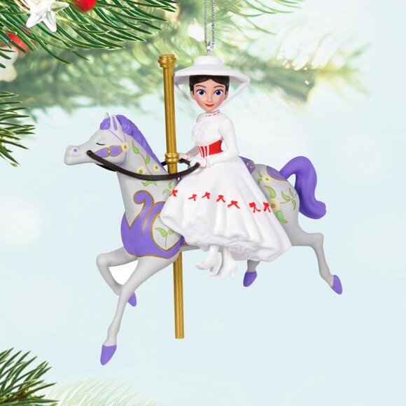 New! Disney Mary Poppins Hallmark Keepsake Ornament 2024 Carousel Horse - Picture 5 of 5